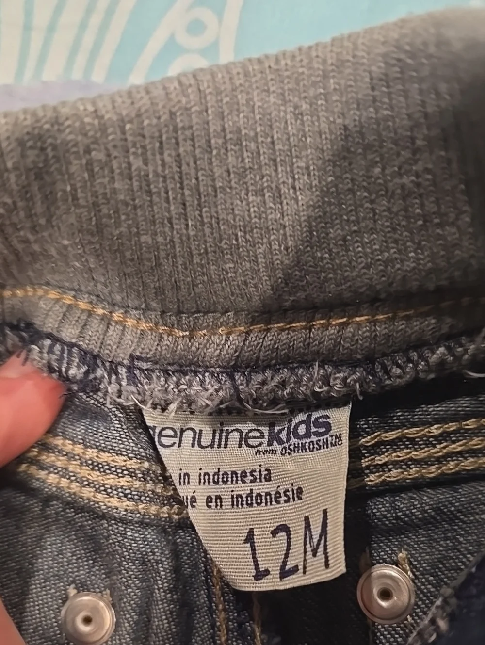 ❤️10/$20 OshKosh B'gosh Distressed Blue Denim Cargo Pants